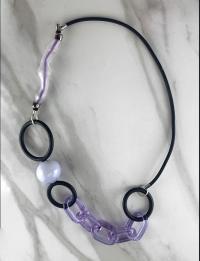 Necklace/Purple Links by 