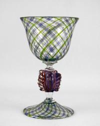 Goblet/Blue & Green Retticello by Brian Kerkvliet