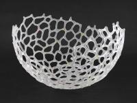 Frosted Basket w/Gold Spots by Bandhu Scott Dunham
