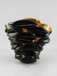 Gold Black Leavessel by 