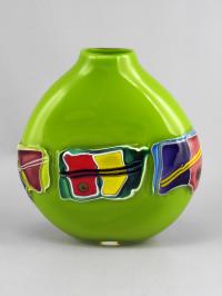 Shard Pattern Vase/Lime by James Wilbat