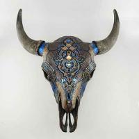 Blue Thunder/Buffalo Skull by Cassie Edmonds