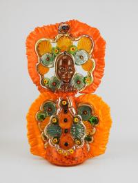 Orange Mardi Gras Indian by Teri Walker