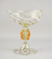 Goblet/Aventurine & White Retticello by Brian Kerkvliet