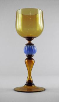 Goblet/Amber & Blue by 